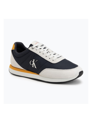 Мъжки обувки Calvin Klein YM0YM01361 Retro Runner Ess Mix Mat vaporous white/casual bluee/cooling