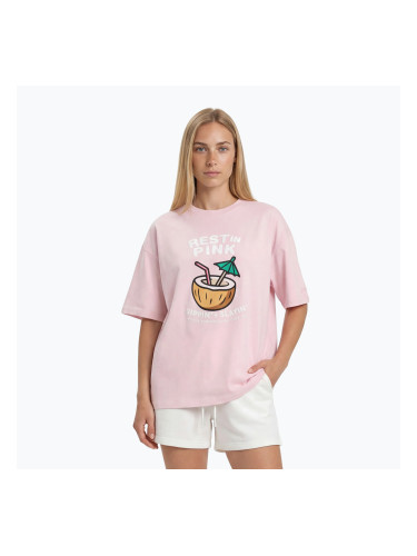 Дамска тениска Pitbull Rest In Pink Oversize strawberry cream