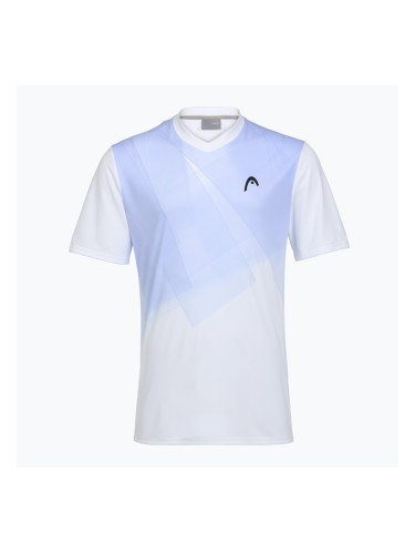 Мъжка тениска за тенис HEAD Topspin print vision m/navy