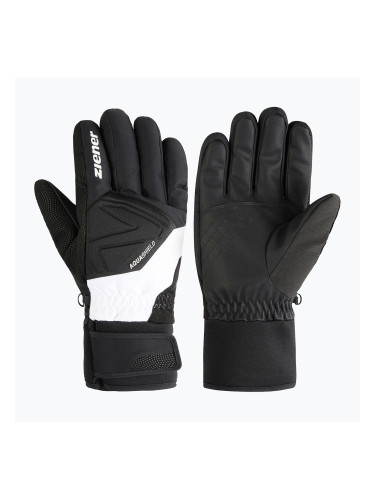 Мъжки скиорски ръкавици ZIENER Gatis Aquashield black/white