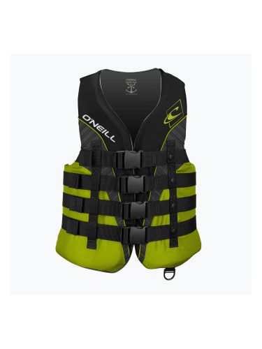 Обезопасителна жилетка O'Neill Superlite 50N ISO Vest cblack/lime/smoke lime