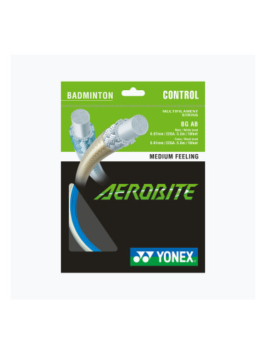 Струна за бадминтон YONEX BG AEROBITE Комплект 10 м синя