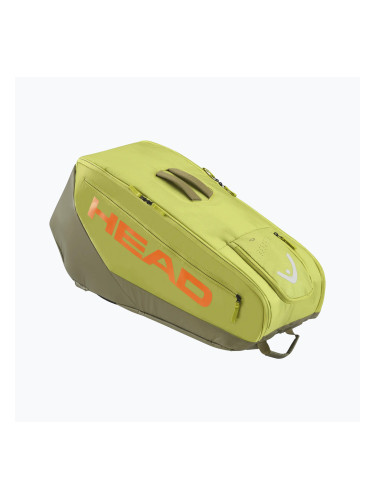 Тенис чанта HEAD Pro Racquet Bag L 62 l green/orange