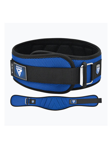 Колан за вдигане на тежести RDX Rx4 Weightlifting Belt blue