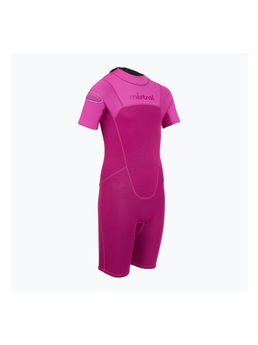 Детски неопренов костюм за плуване Mistral Breeze 76 2,5/2mm Kids Shorty pink