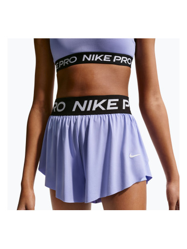 Детски къси панталони/шорти Nike Pro Dri-Fit 2in1 light thistle/black/white
