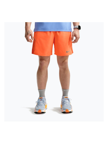 Мъжки шорти за бягане Nike Miler Dri-Fit 2in1 7" total orange