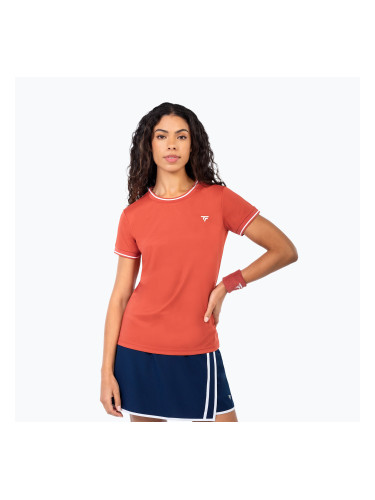 Дамска тениска/фланелка за тенис Tecnifibre Team Tech terracotta