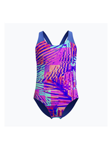 Детски цял бански костюм Speedo Digital Allover Splashback cobalt pop