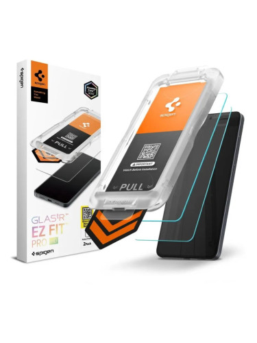 Стъклен протектор Spigen GLAS.tR EZ Fit Pro HD, За Samsung Galaxy S26, Прозрачен