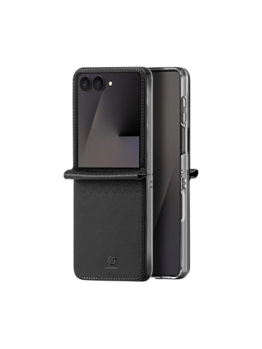Кожен кейс Dux Ducis BRIL, За Samsung Galaxy Z Flip8, черен