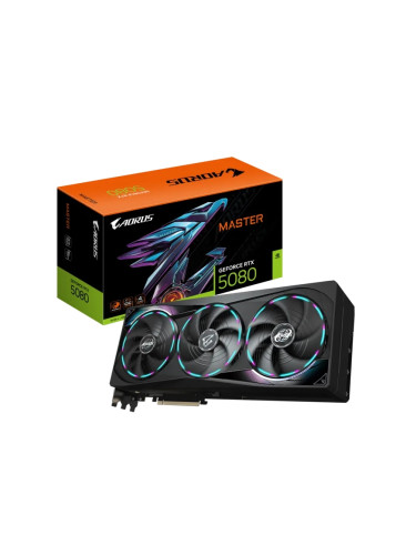 Видео карта Gigabyte Aorus GeForce RTX 5080 16GB GDDR7 Master - GV-N5080AORUS.M-16GD