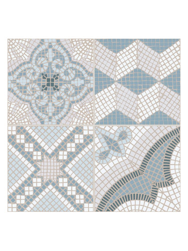 Tessela Blue - декоративен гранитогрес с мозаечен ефект