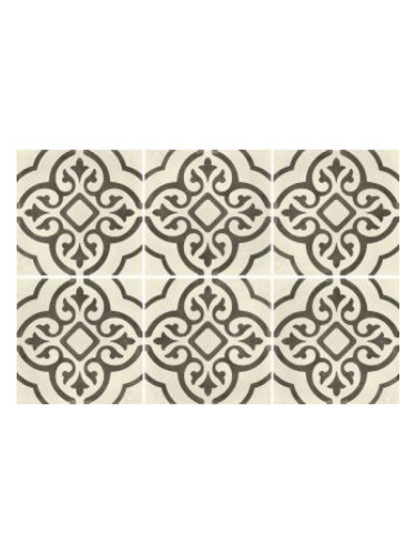 Decoro Palazzo Ducale B&W Sogg. Z - декоративни плочки 20х20 см