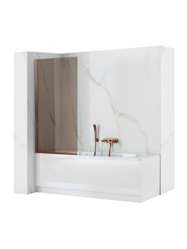 Параван за вана Rea Elegant 80 в матирана мед