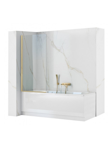 Параван за вана Rea Elegant 80 Матирано злато