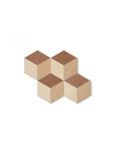 Cubo Cotone-Rosato-Mattone - декоративен гранитогрес