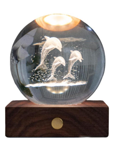Смарт лампа GINGKO Amber Crystal - делфини