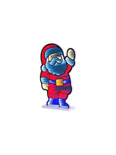 Светлинна LED декорация FINNLUMOR SANTA CLAUS с 3D ефект - 48 см