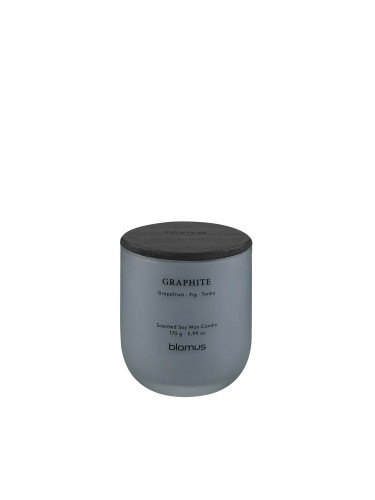 Ароматна свещ BLOMUS TUOKSU с аромат Graphite - Ø7 х h8 см - цвят графит