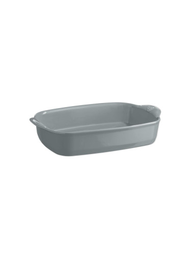 Керамична тава EMILE HENRY RECTANGULAR OVEN DISH правоъгълна - 36.5 х 23.5 см - цвят перленосив