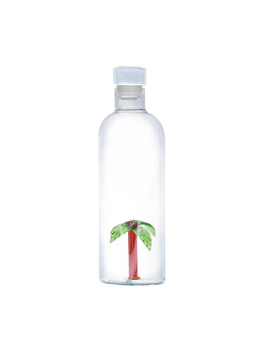 Стъклена бутилка Vin Bouquet PALM с декорация - 1.1 л