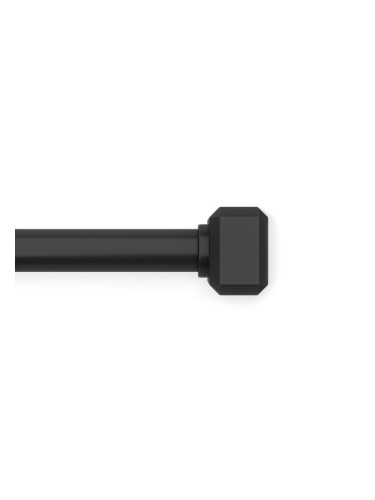 Телескопичен корниз за пердета и завеси UMBRA GEO PIN-POINT в цвят черен мат - размер 107-305 см