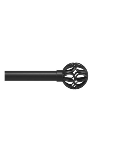 Телескопичен корниз за пердета и завеси UMBRA ARIA PIN-POINT в цвят черен мат - размер 107-305 см