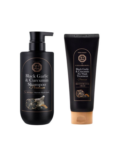 Сет Корейска грижа за коса Doori Black Garlic Шампоан § Реконструктор
