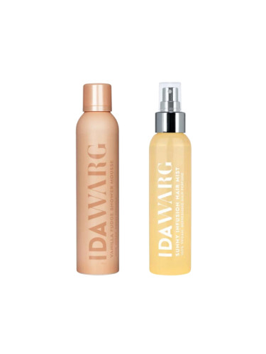 Сет Грижа за коса и тяло КАДИФЕНА СТРАСТ IDA WARG Vanilla Fudge Shower Mousse & Sunny Infusion Hair Mist Perfume