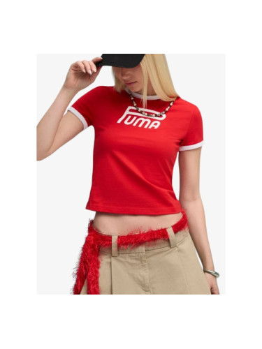 PUMA Future Archive Graphic Slim Tee Red