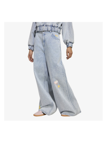 Дънки adidas x Care Bears Care Bear High Rise Wide Leg Denim Pant Clear Sky 27/32