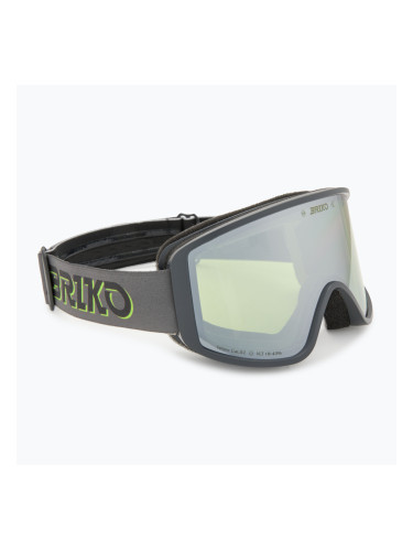 Скиорска маска Briko Pulse white grey/yellow
