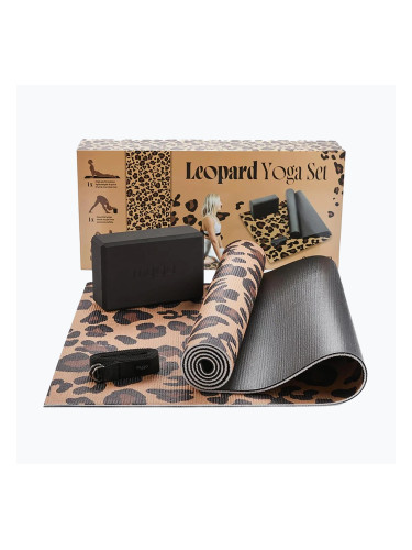 Комплект за йога Myga Leopard Yoga Set brown