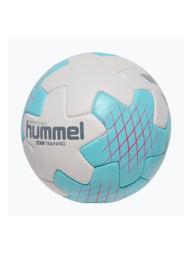 Топка за хандбал Hummel Startraining HB white/light blue/navy size 3