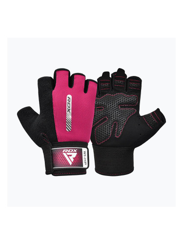 Тренировъчни ръкавици RDX Gym Workout W1 pink