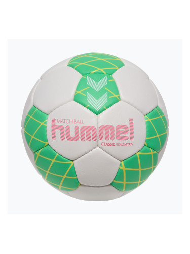 Топка за хандбал Hummel Classic Advanced HB off white/green/yellow size 2