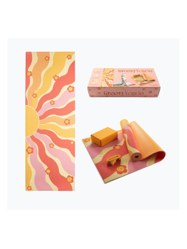 Комплект за йога Myga Groovy Yoga Set yellow