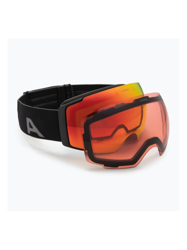 Скиорски очила Alpina Falera Mag Q-Lite black matt/red/pink