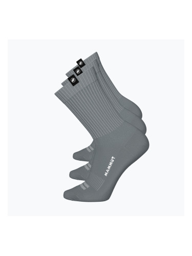 Чорапи Mammut Everyday Crew 3 чифта black/strata/white