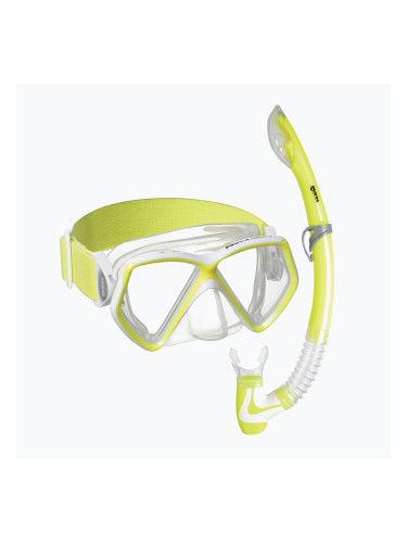 Детски комплект за шнорхелинг Mares Combo Pirate Neon yellow/white/clear 411788SF