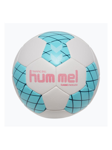 Топка за хандбал Hummel Classic Energizer off white/light blue/marine size 2