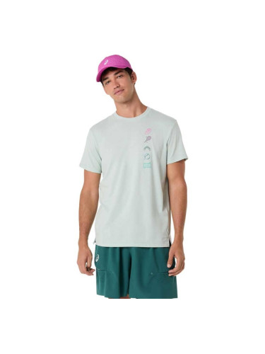 МЪЖКА ТЕНИСКА ASICS 2041A351-402 GAME SEASONAL GRAPHIC TEE БЛЕДОЗЕЛЕНА