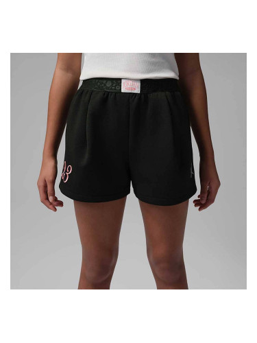 ДЕТСКИ КЪСИ ПАНТАЛОНИ ЗА МОМИЧЕ NIKE 45F624-023 JORDAN FLOWER OF FRIENDSHIP SHORT ЧЕРНИ