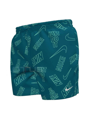 МЪЖКИ ПЛУВНИ ШОРТИ NIKE NESSG551-448 5IN BREAKER AOP TOSSED LOGO СИНЬО-ЗЕЛЕНИ