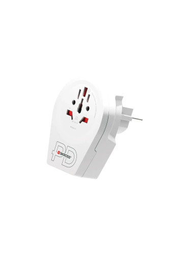 Адаптер SKROSS World to Europe 1500295E, USB, Бял