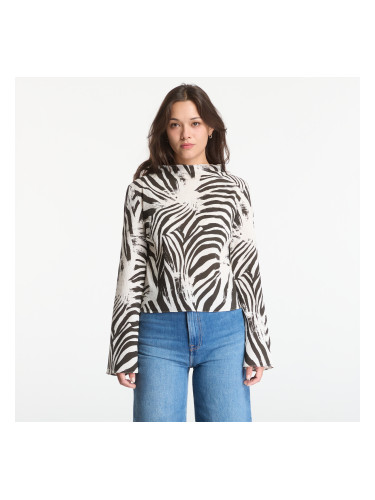 Тениска Samsøe Samsøe Samiller Ls Top Faded Zebra XS