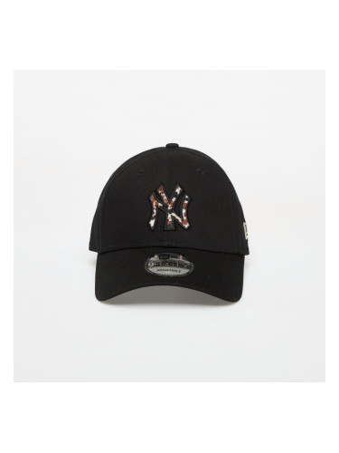 Шапка New Era 9FORTY MLB Faux Pony Infill New York Yankees Black/ Ivory Universal