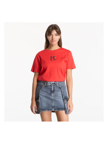 Тениска Karl Lagerfeld Jeans Reg K Logo Tee Iridescent XS