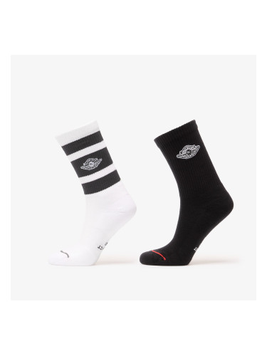Jordan Everyday Elevated Crew Socks 2-Pack White/ Black/ White S